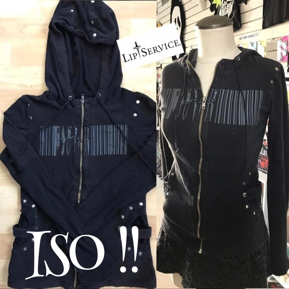ISO lip service operation replicant scanning hoodie